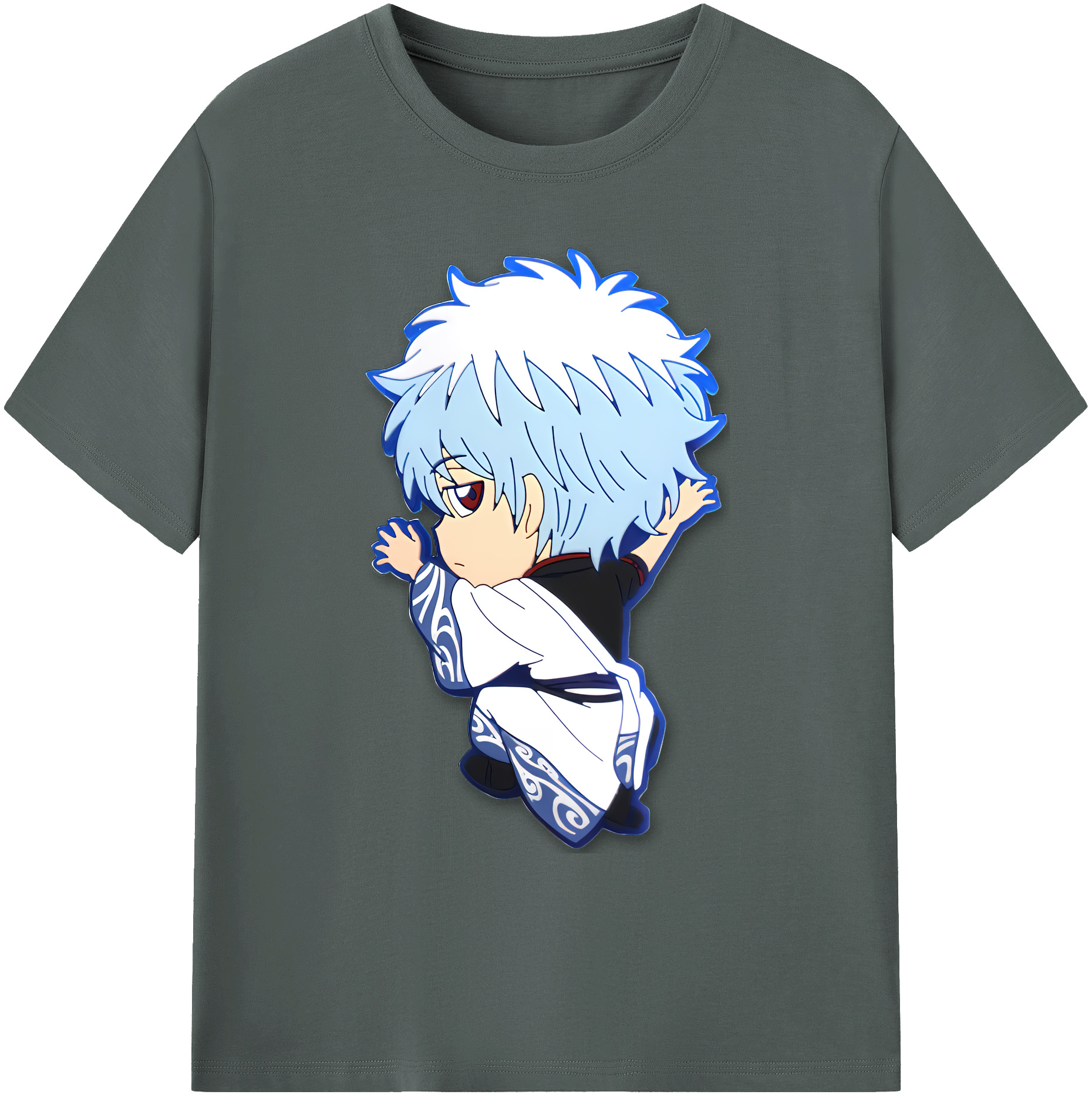 （画像用） ぎんたま 坂田銀時（さかたぎんとき） 神楽 志村新八（しむら しんぱち） GINTAMA Sakata Gintoki Kagura Shimura Shinpachi 綿100％ メンズ半袖Tシャツ｜肌触りやわらか＆通気性